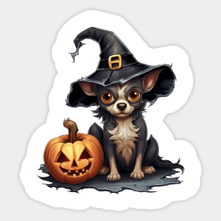 Halloween Chihuahua Dog #1 Sticker